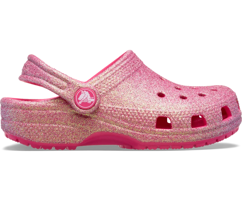 CROCS Schillernder Glitzer-Clog für Kinder - Drachenfrucht