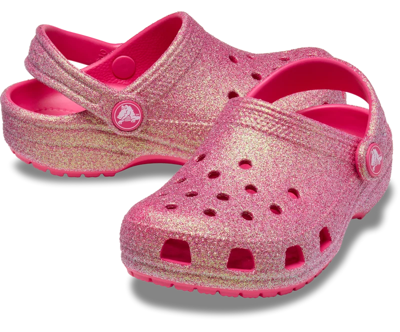 CROCS Schillernder Glitzer-Clog für Kinder - Drachenfrucht