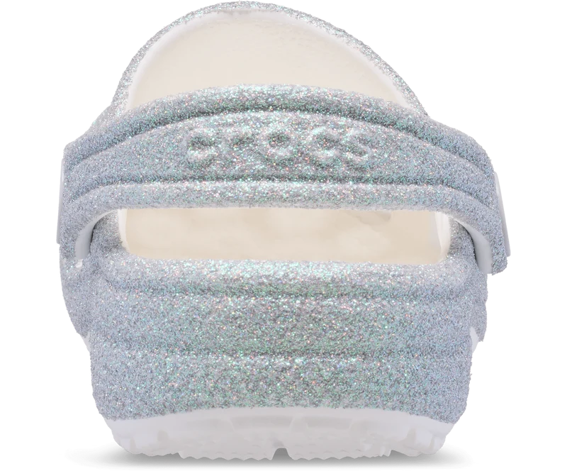 CROCS Kinder Clog mit schillerndem Glitzer - Weiß