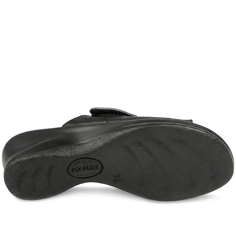 Fly Flot Adjustable Fasten Mule Sandals - FLY43019 / 328 645 - Black