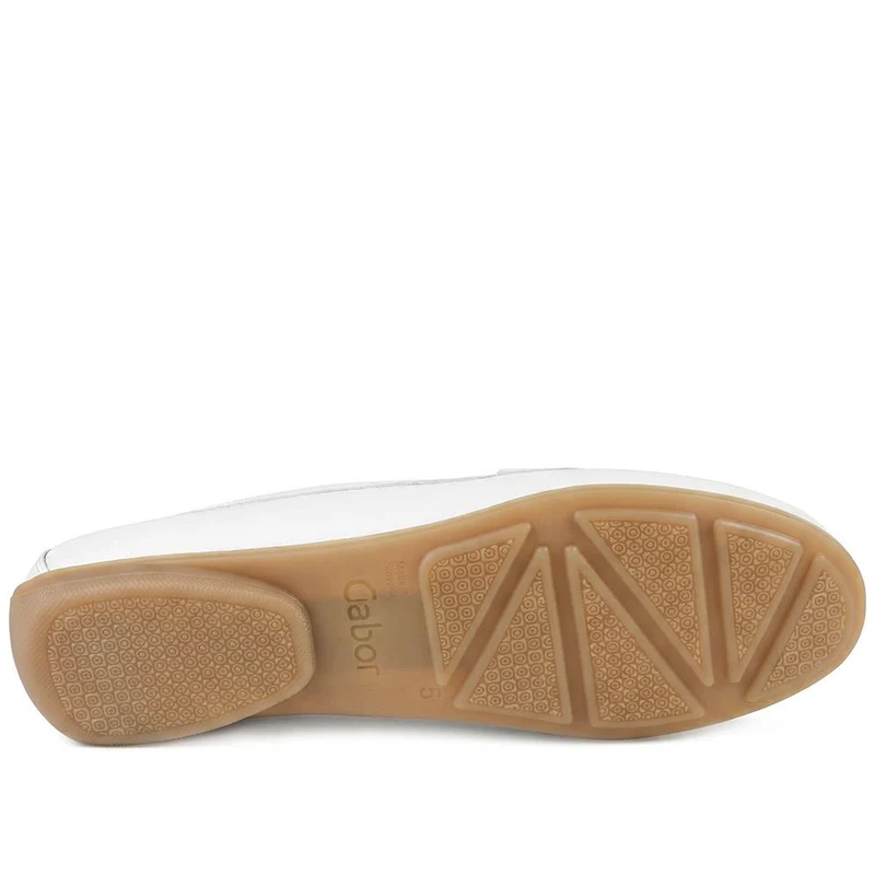 Gabor Leather Penny Loafers - GABC44517 / 330 257 - White