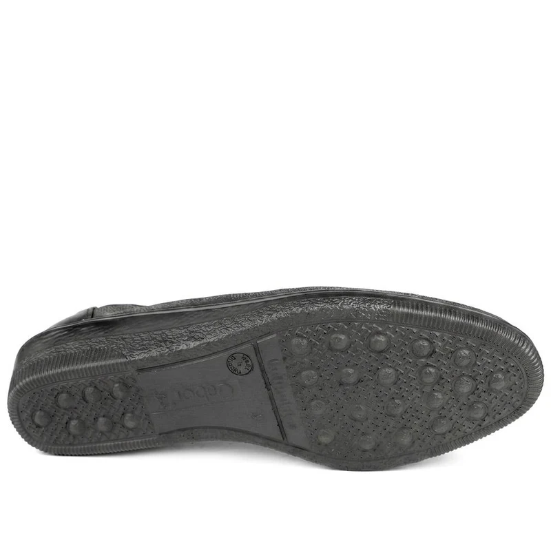 Gabor Wide Fit Leather Chunky Sole Pumps - GABC44510 / 330 265 - Black Croc
