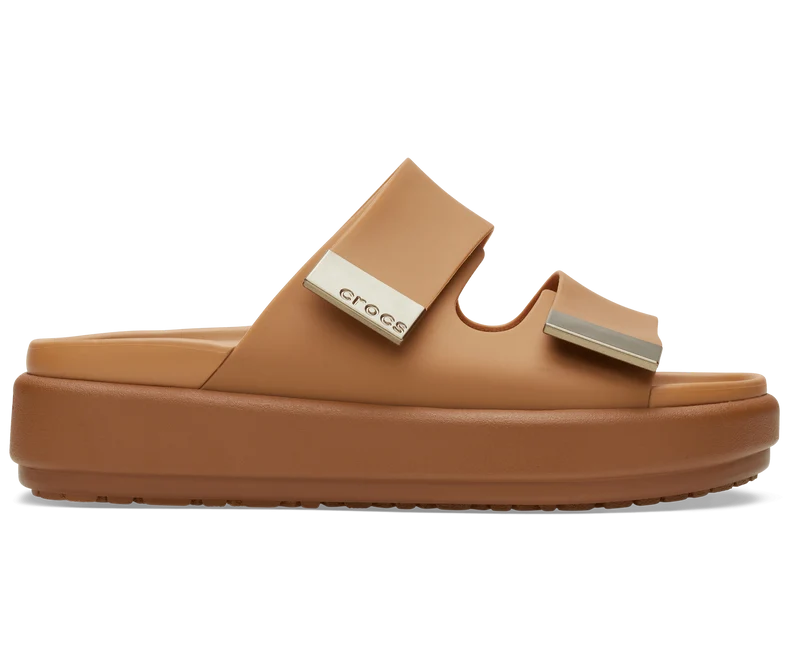 CROCS Brooklyn Luxe Sandale - Hellbraun