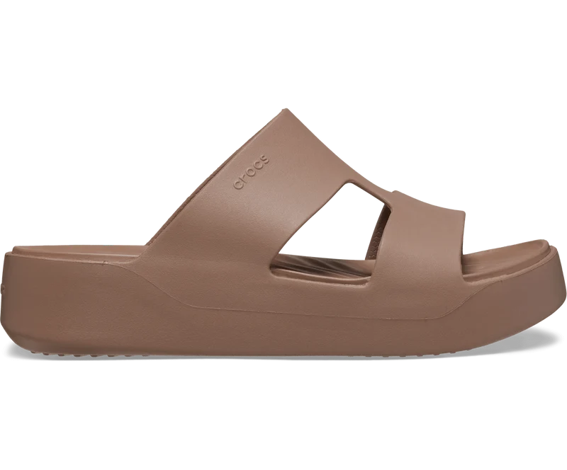 CROCS Getaway Plateau-Sandale mit H-Riemen - Latte