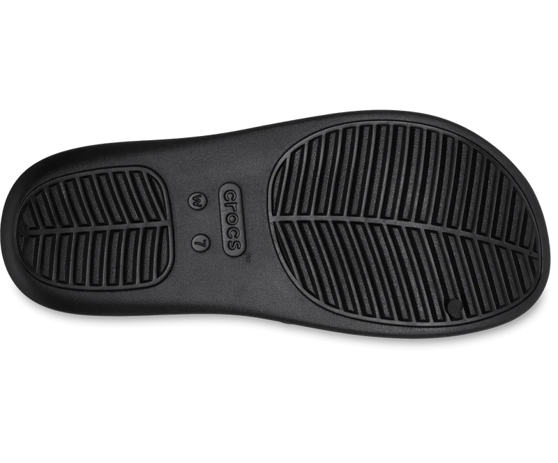CROCS Getaway Plateau-Sandale mit H-Riemen - Schwarz