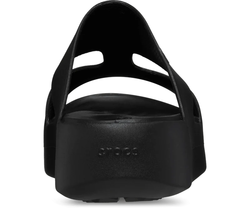 CROCS Getaway Plateau-Sandale mit H-Riemen - Schwarz