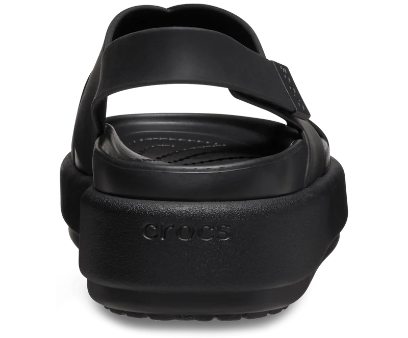 CROCS Brooklyn Luxe Sandalen mit gekreuzten Riemen - Schwarz