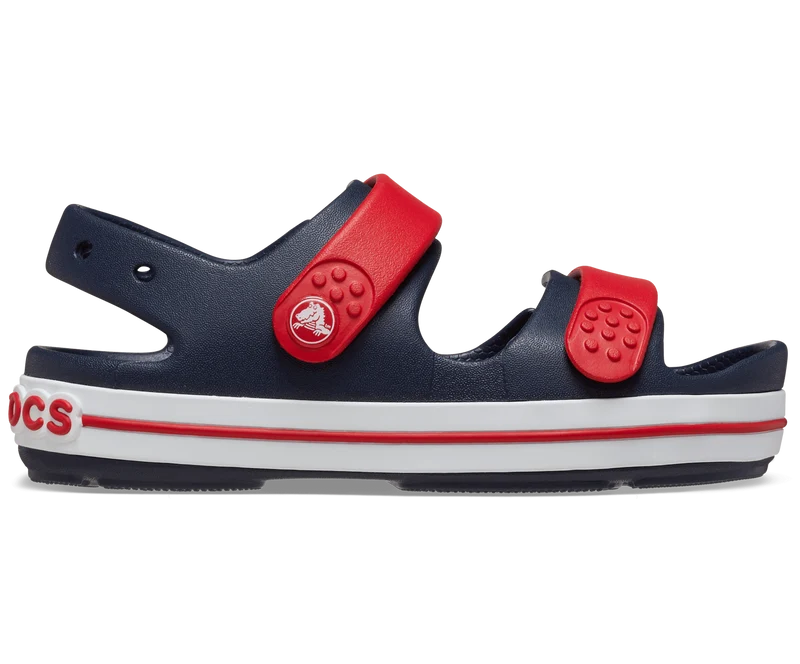 CROCS Kinder Crocband Cruiser Sandale - Marineblau / Varsity Rot
