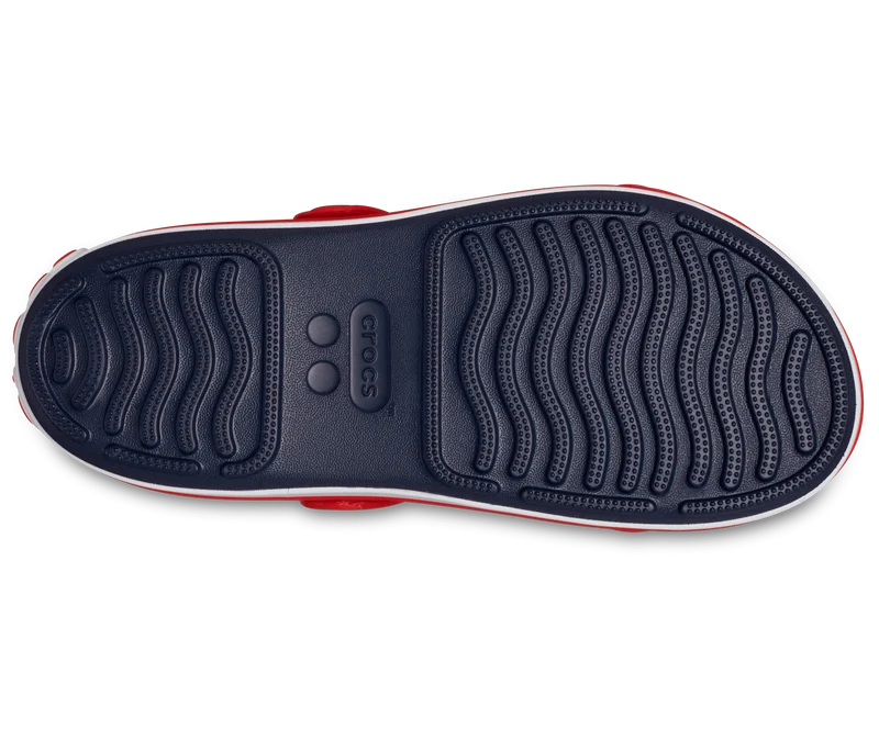 CROCS Kinder Crocband Cruiser Sandale - Marineblau / Varsity Rot