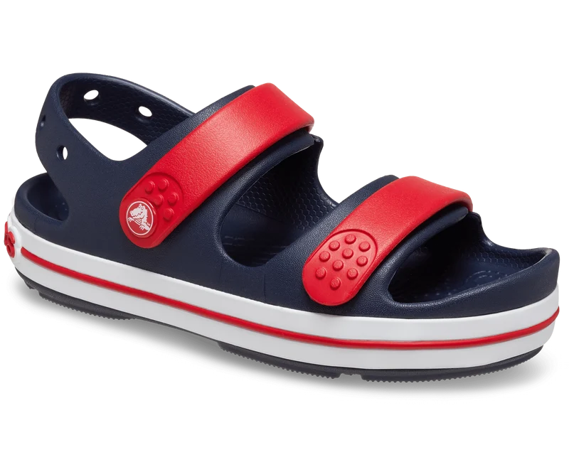 CROCS Kinder Crocband Cruiser Sandale - Marineblau / Varsity Rot