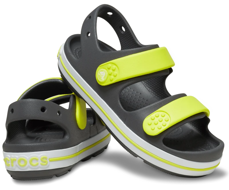 CROCS Kinder Crocband Cruiser Sandale - Schiefergrau / Acidity