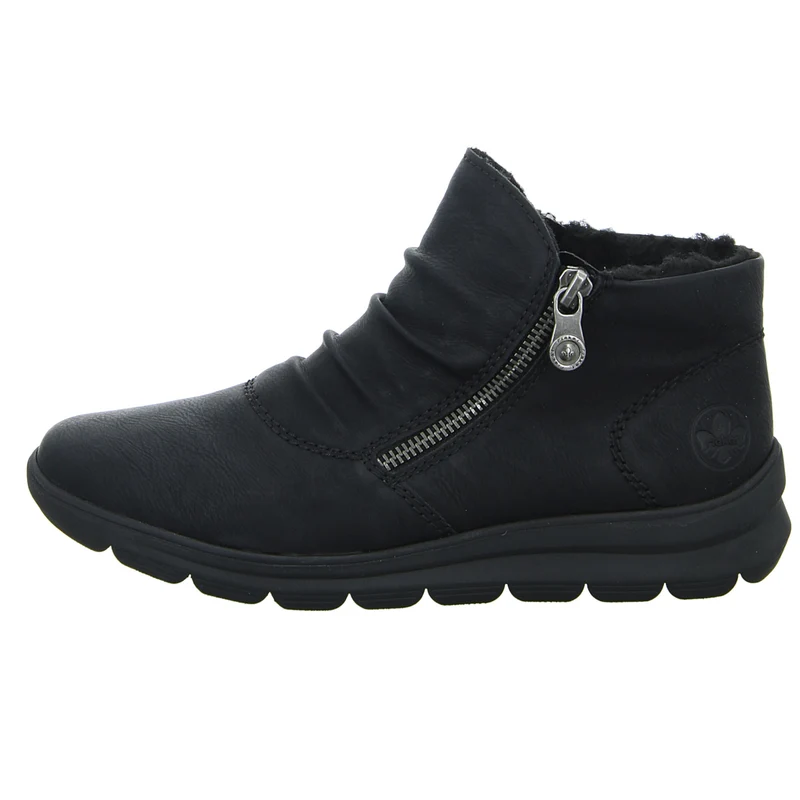 Rieker Schlupf-/Reißverschlußstiefelette Warmfutter bis 35mm Absatz (casual)