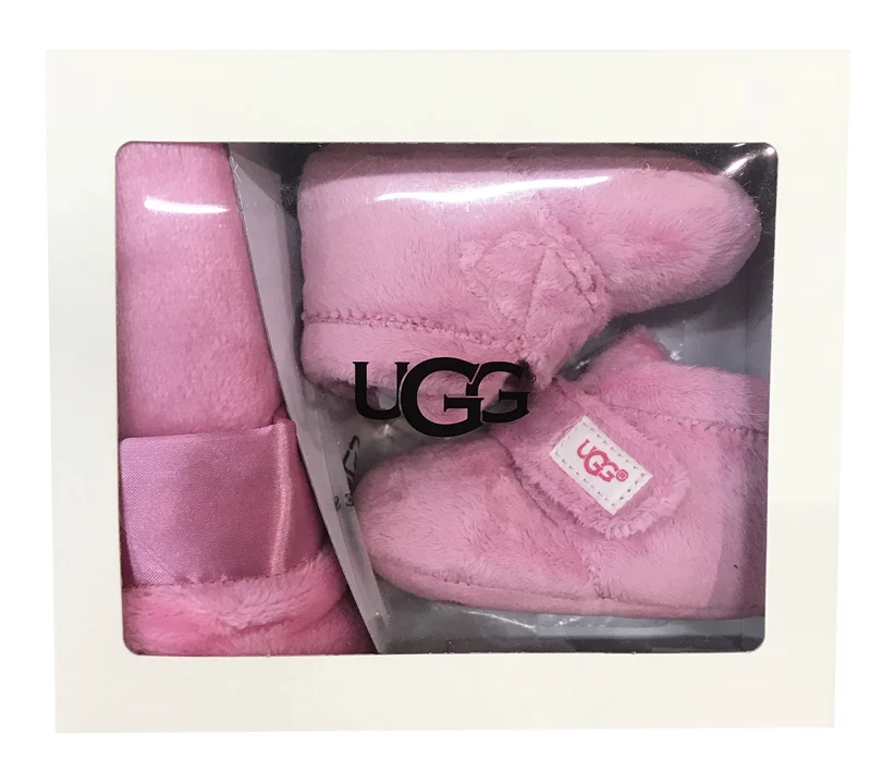 UGG - BIXBEE und Lovey - Bubblegum - Pink - Babyschuhe (inklusive passender Schmusedecke)