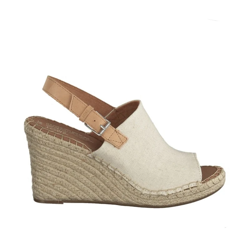 TOMS Monica Damen-Plateau-Keil-Sandale – natürliches Oxford