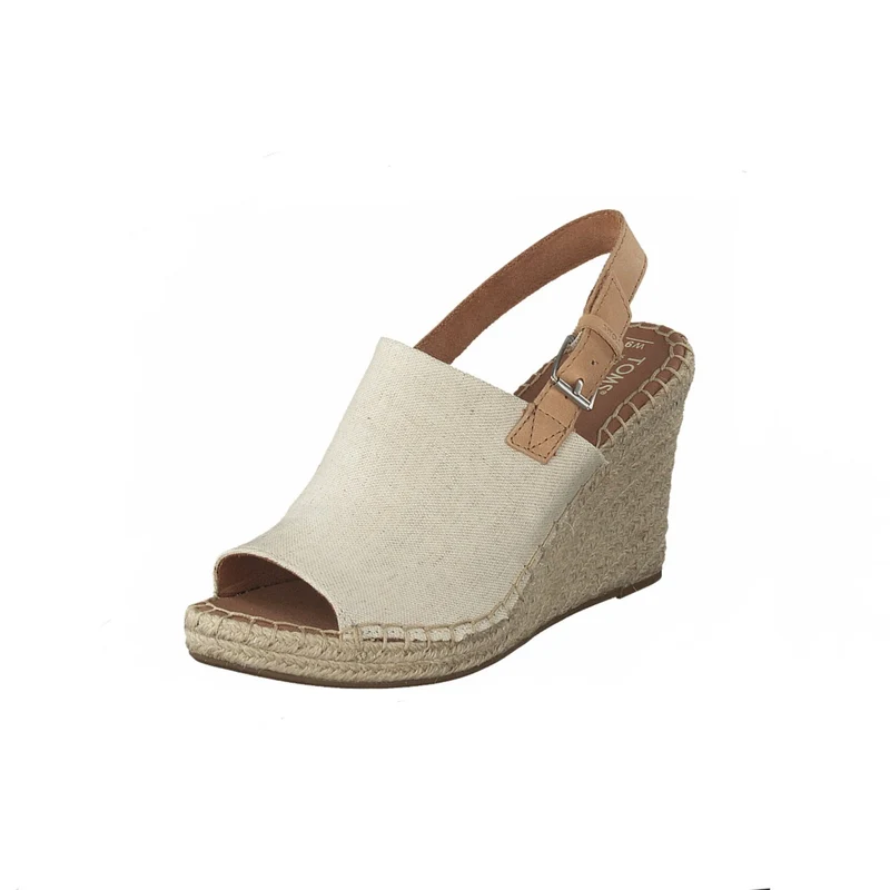 TOMS Monica Damen-Plateau-Keil-Sandale – natürliches Oxford
