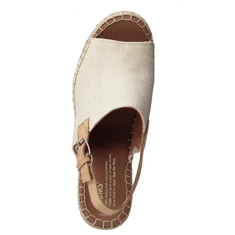 TOMS Monica Damen-Plateau-Keil-Sandale – natürliches Oxford