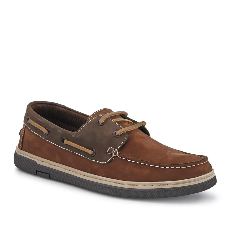 Grippy Leather Boat Shoes - SHAFI41002 / 327 097