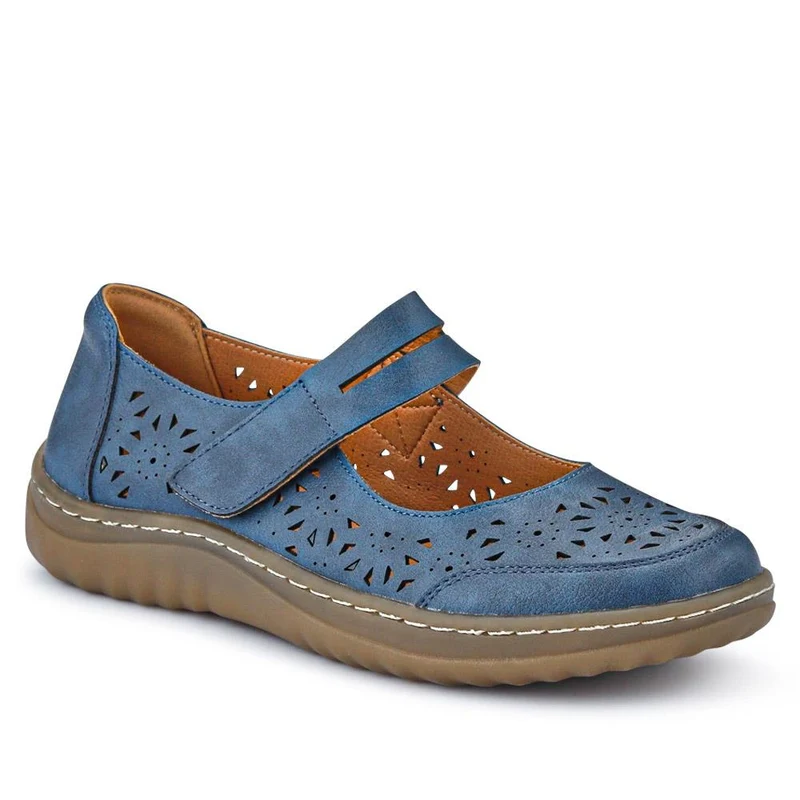 Chunky-Soled Mary Janes - WOIL41027 / 326 932 - Blue
