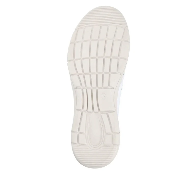 Wide Fit Leather Slip-On Shoes - BRK41034 / 327 021 - White