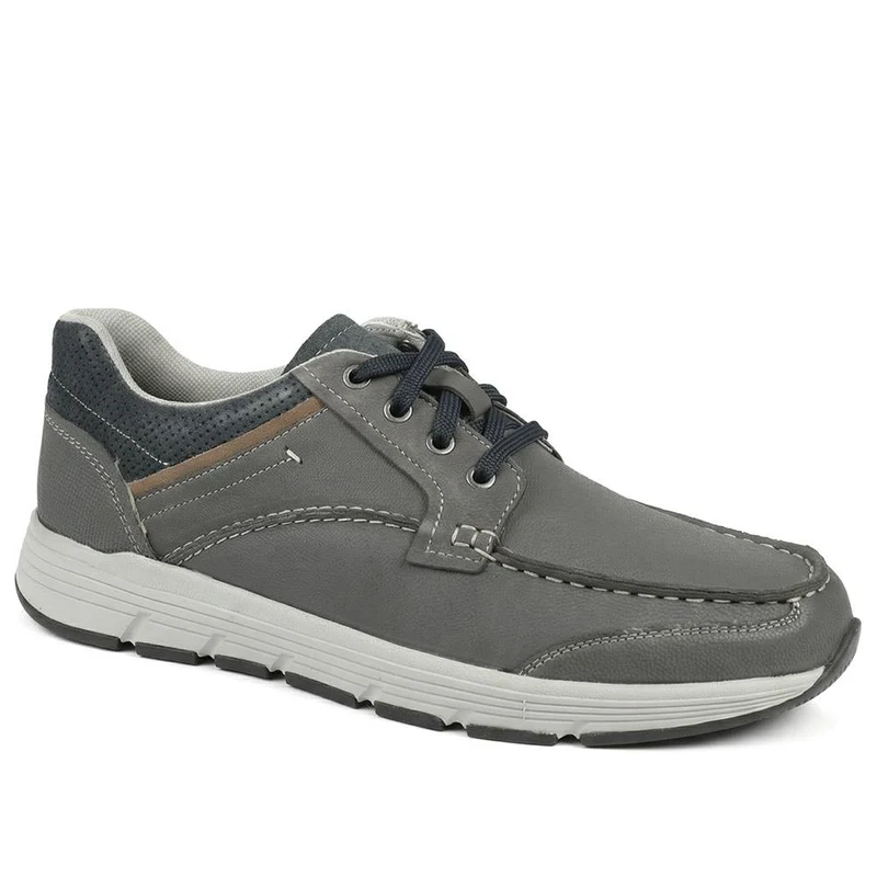 Padders Leather Rugged Casual Lace Up Shoes - PADPARK43506 / 328 921 - Navy
