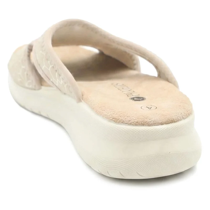 Anatomic Self Moulding Cushioned Mule Sandals - POLY43003 / 329 042 - Beige