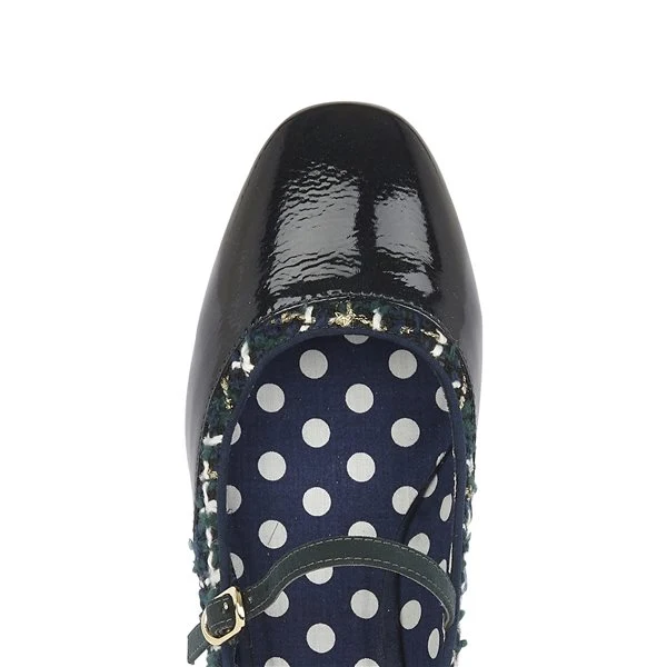 Ruby-Shoo-Jolene-Navy-Tweed-Flats
