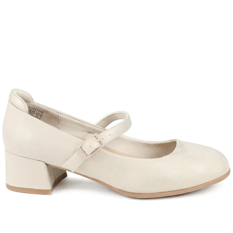 Buckle-Fasten Smart Mary Janes - GADA42000 / 327 840 - Gold Shimmer