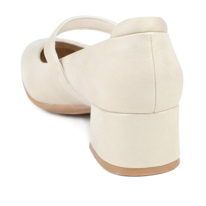 Buckle-Fasten Smart Mary Janes - GADA42000 / 327 840 - Gold Shimmer