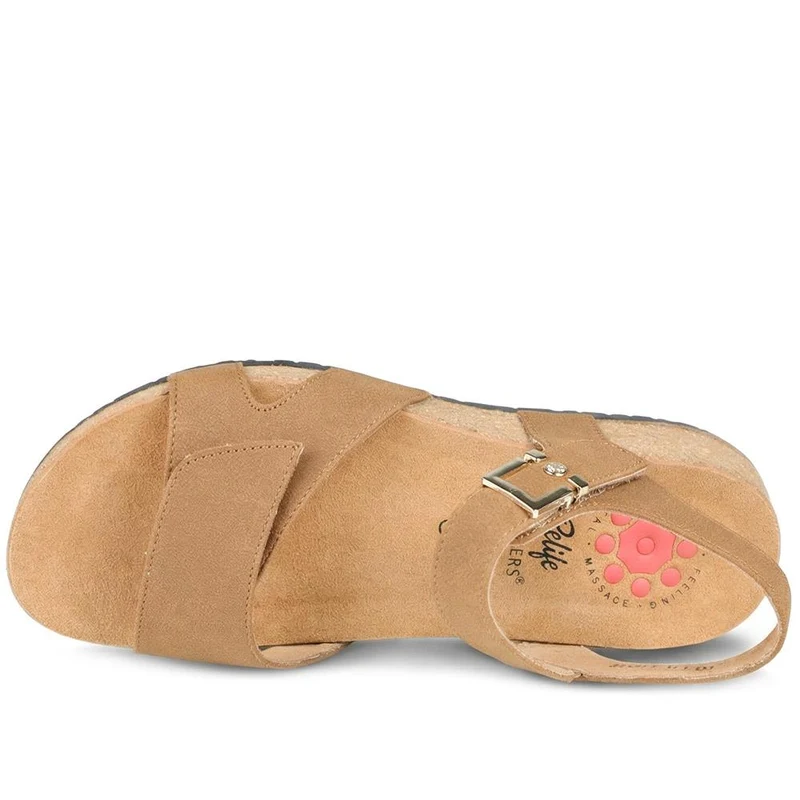 Relife Buckle & Adjustable Fasten Sandals - RELIF43002 / 328 891 - Tan