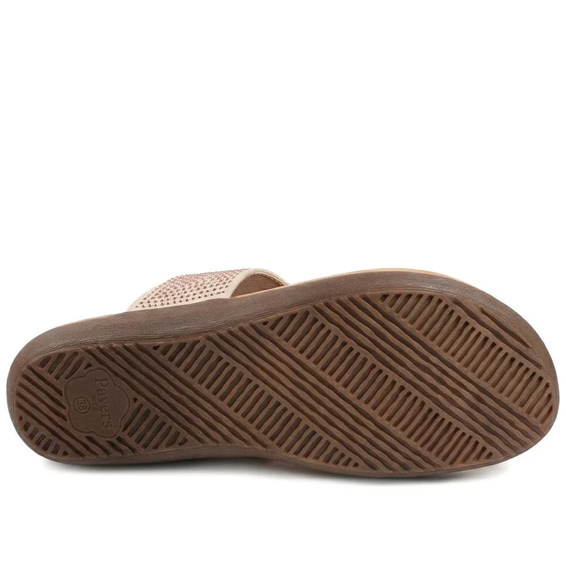 Wide Fit Cushioned Toe Post Sandals - BAIZH43055 / 329 378 - Blush