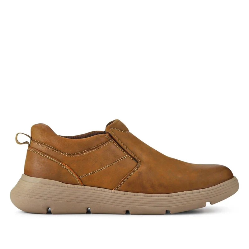 Casual Leather Slip-On Shoes - RISI41000 / 326 954 - Tan