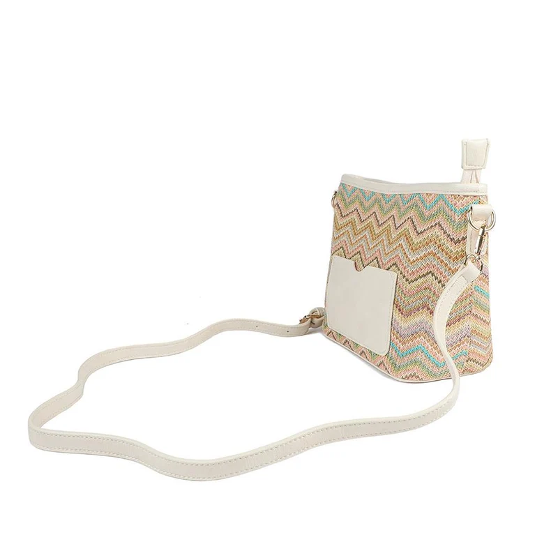Woven Shoulder Bag - RIM39007 / 325 240 - Beige Multi