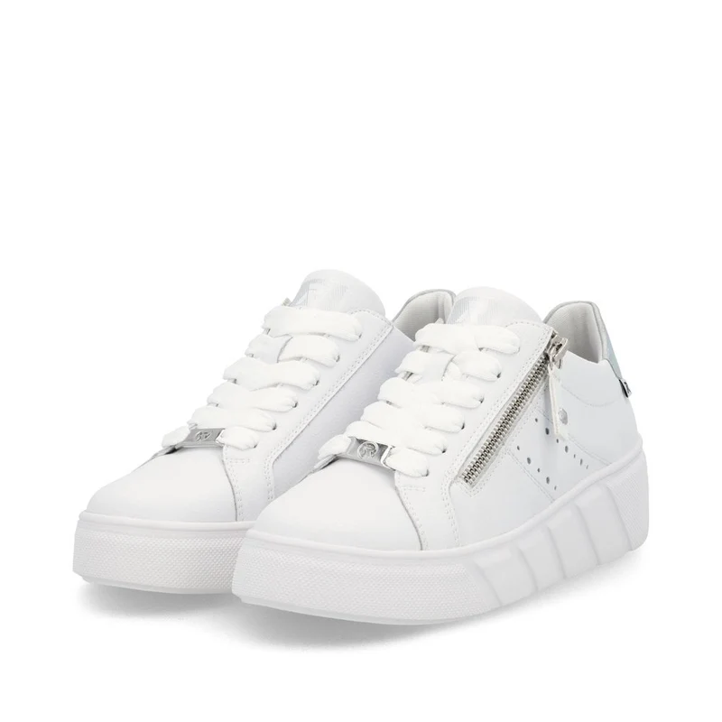 Rieker Damen-Sneakers „Evolution“ aus Leder - Weiß