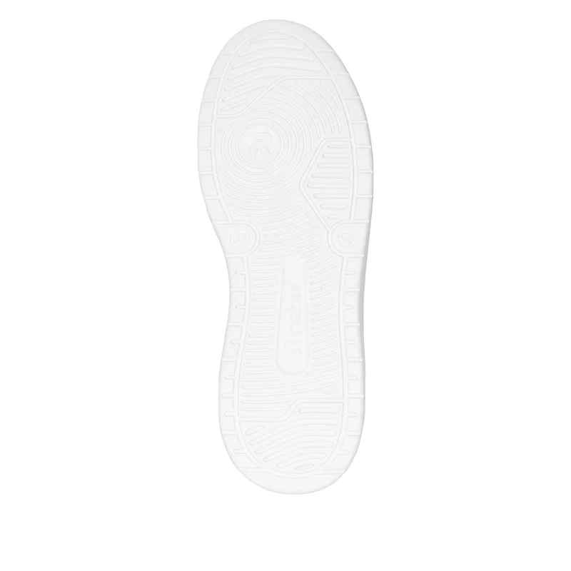 Rieker Modische Damen-Ledersneaker – Weiß