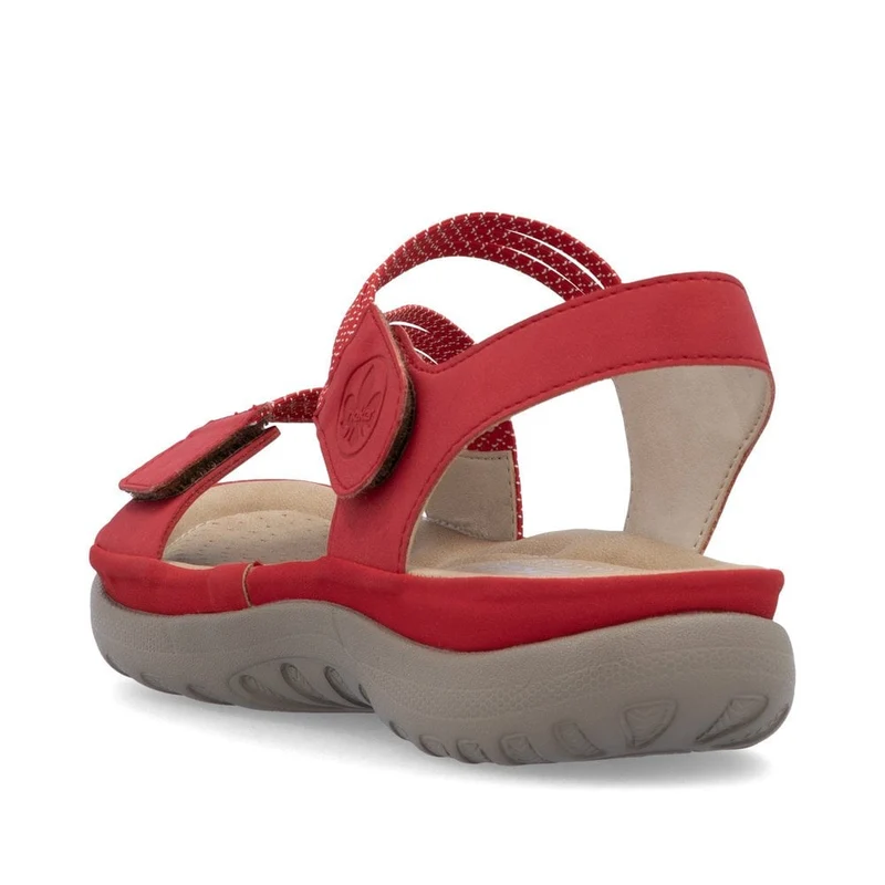 Rieker Modische Sandale für Damen - Rot