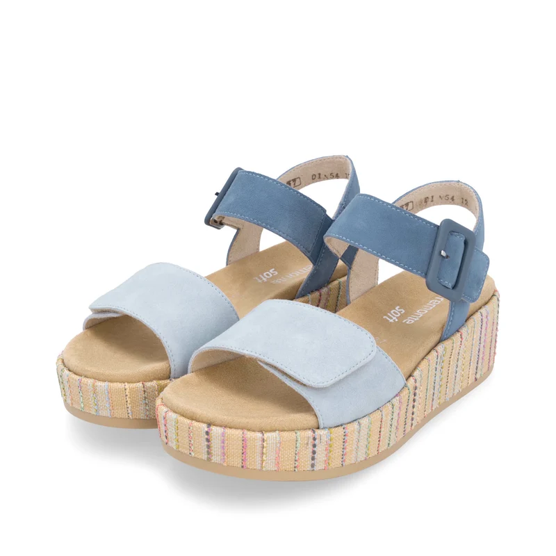 Remonte Mode-Plateau-Sandale für Damen – Blau