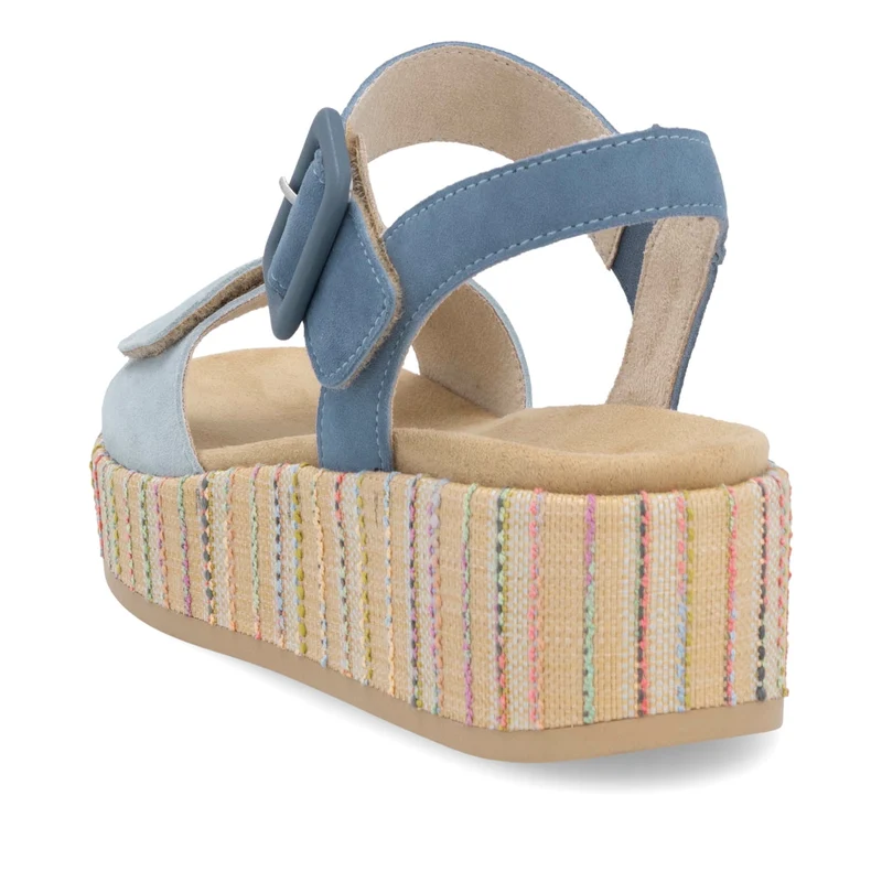 Remonte Mode-Plateau-Sandale für Damen – Blau