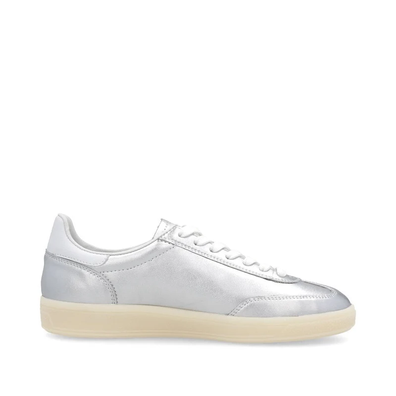 Rieker Modische Leder-Sneakers für Damen - Silber