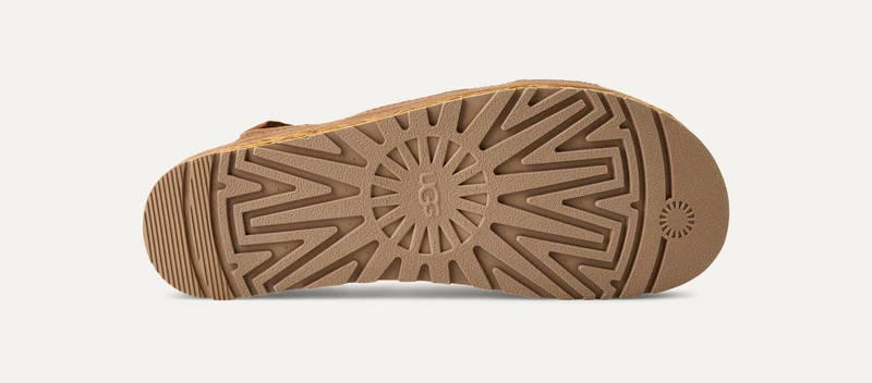 UGG Damen Aubrey Sandalen mit Knöchelriemen - Kastanie