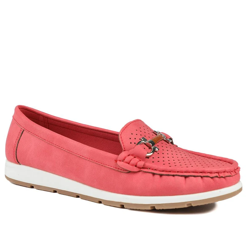Breathable Buckle Detailed Moccasins - BAIZH41039 / 327 317