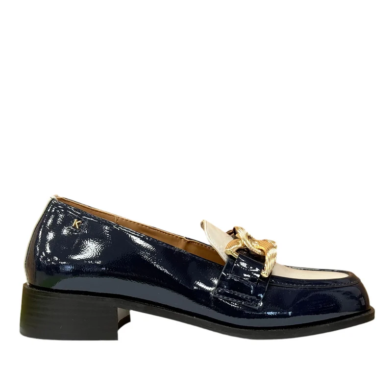 Kate Appleby Thames Est Lack-Pantolette für Damen - Saphir