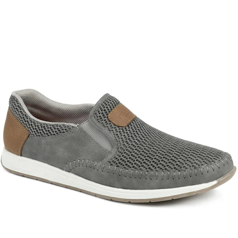 Elasticated Slip-On Shoes - RKR41534 / 326 934 - Grey