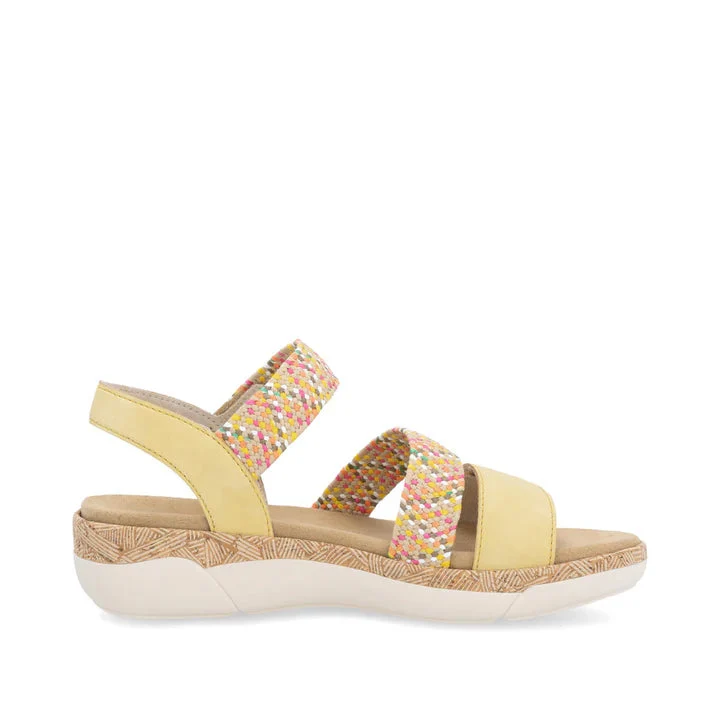 Remonte Damen Fashion Sandale - Gelb