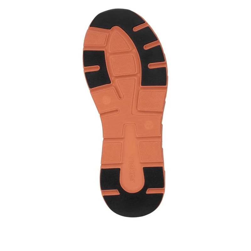 Rieker Herren-Sneaker zum Hineinschlüpfen aus Leder in Extrabreite - Grau