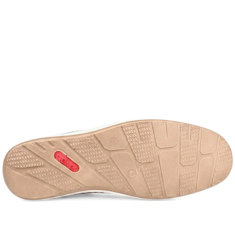 Rieker Leather Slip On Deck Shoes - RKR43588 / 329 541 - Tan