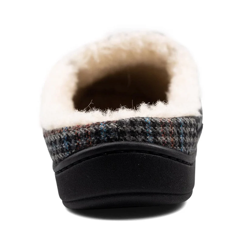 Padders Mens Slippers G Fit Side Stitched Washable - TOM - Tom / null - Blue Hounds Tooth