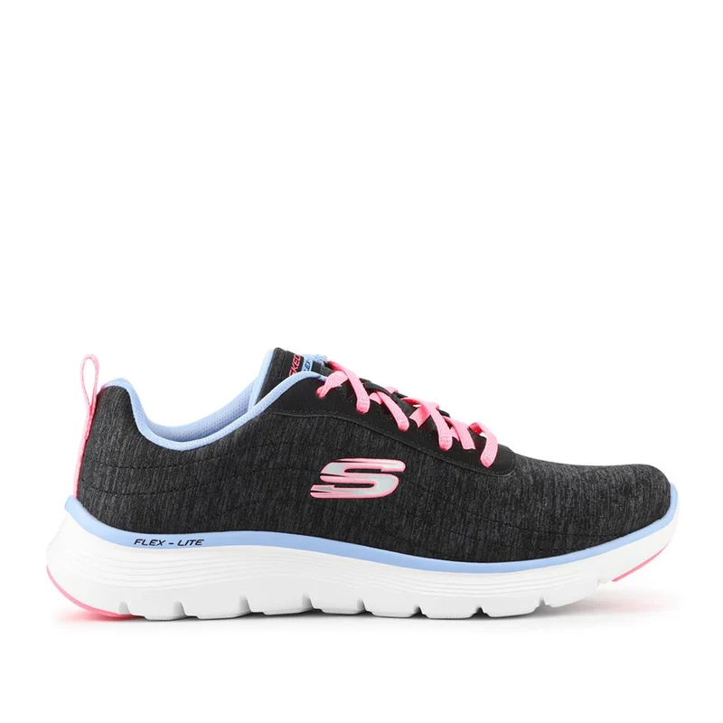 FLEX APPEAL Wide Fit Lace Up Trainers - SKE42026 / 327 756 - Black