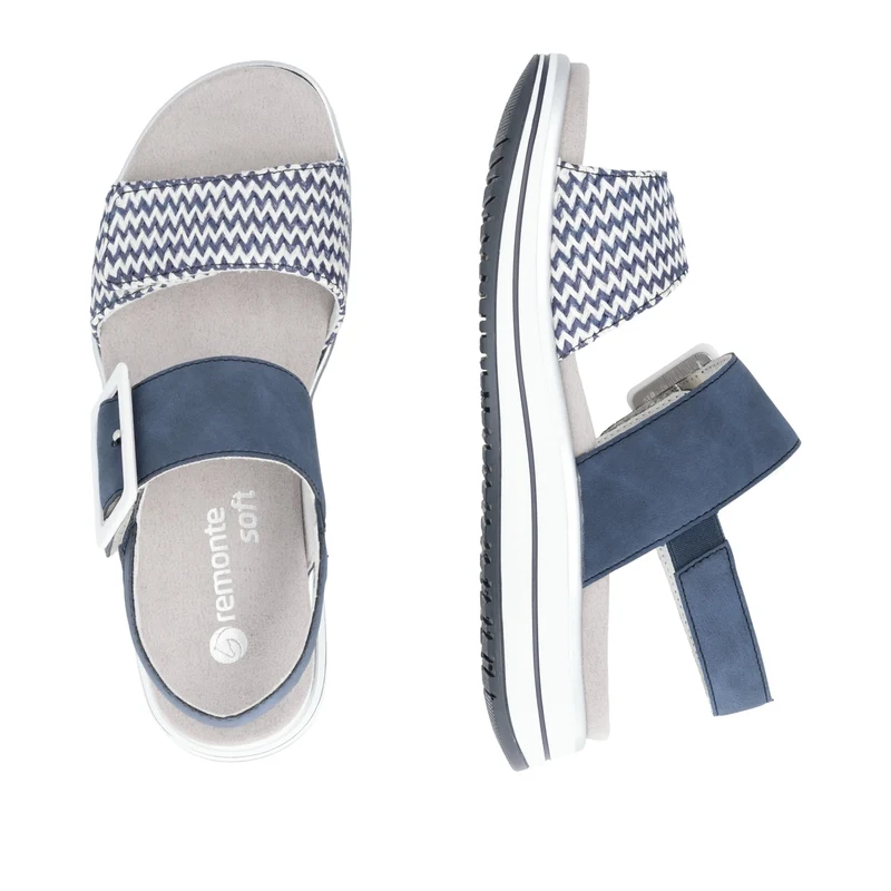Remonte Damenmode-Sandale – Blau