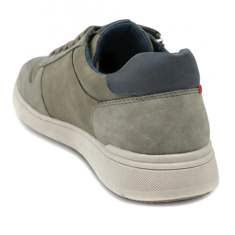Wide Fit Zip & Lace Casual Trainers - GANG43004 / 329 271 - Khaki
