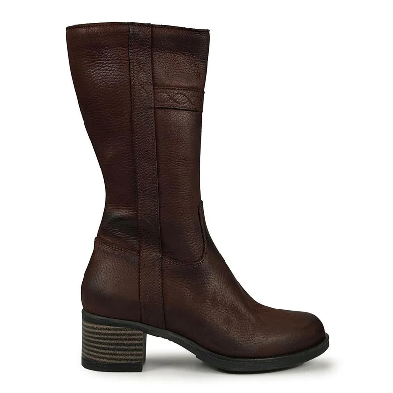Contemporary Comfort Boots E Fit - OLIVE - Olive / null - Dark Brown Tumbled Nubuck